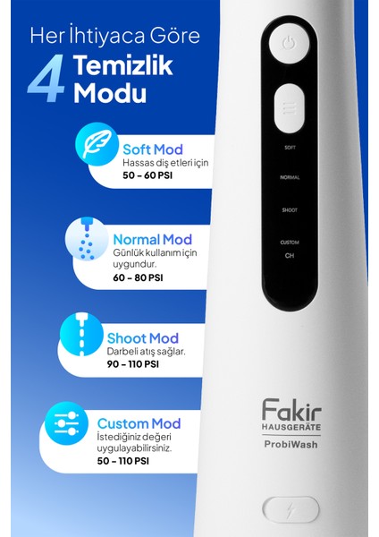 Probiwash Taşınabilir Şarjlı Diş Teli-Ortodonti Ağız Duşu fırsatları