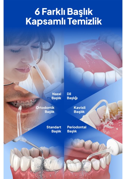 Probiwash Taşınabilir Şarjlı Diş Teli-Ortodonti Ağız Duşu indirimleri