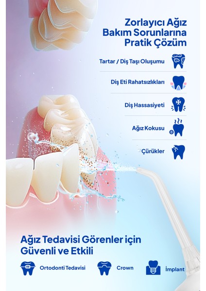 Probiwash Taşınabilir Şarjlı Diş Teli-Ortodonti Ağız Duşu