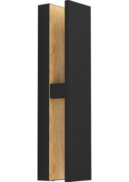 Costorıo Siyah Kahverengi Alüminyum Duvar Aplik Dış Mekan Aydınlatması