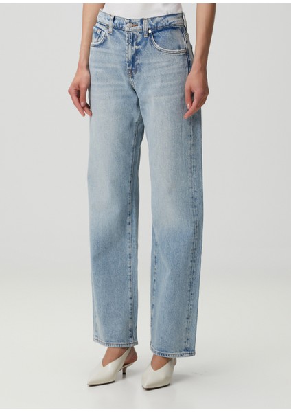 Tess Açık Mavi Straight Leg Jean Pantolon modelleri
