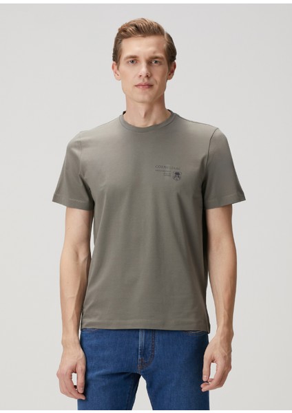 Yeşil Logo Baskılı T-Shirt modelleri