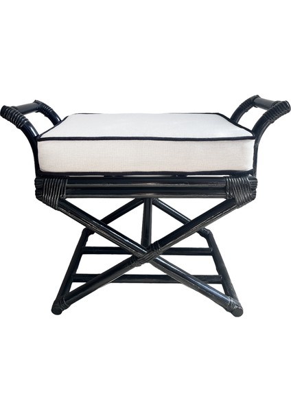 Ottoman Rattan Tabure