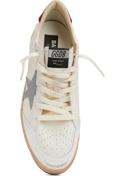 Ballstar Beyaz Gri Erkek Deri Sneaker fırsatları