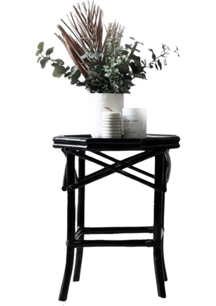 Classy Rattan Siyah Sehpa fiyatları