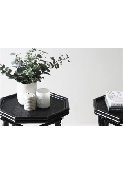 Classy Rattan Siyah Sehpa modelleri