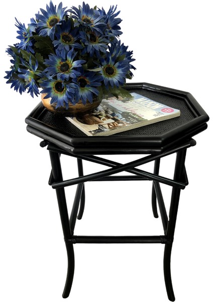 Classy Rattan Siyah Sehpa indirimleri