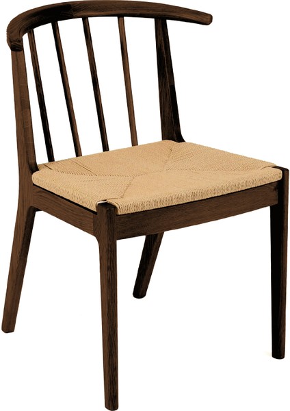 Viking Koyu Meşe Ip Örgülü Sandalye