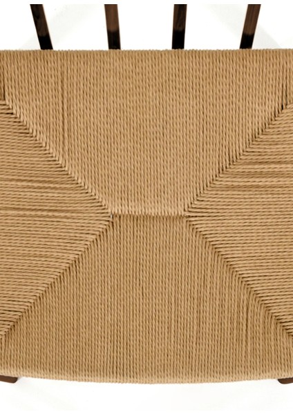 Viking Koyu Meşe Ip Örgülü Sandalye