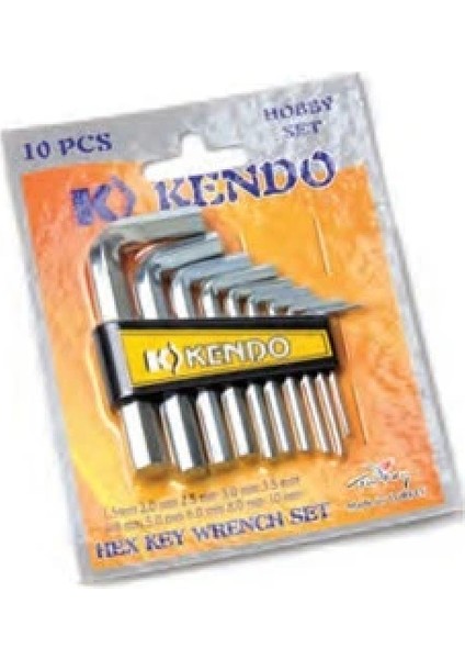 10 Parça Kısa Düz Alyan Vakumlu Hoby Set (4887)