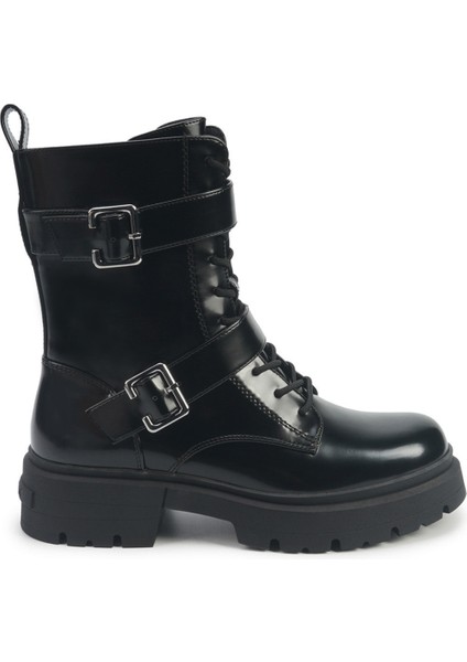 Francıa 5pr Siyah Kadın Düz Bot