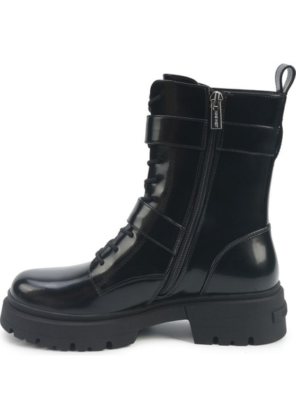 Francıa 5pr Siyah Kadın Düz Bot modelleri