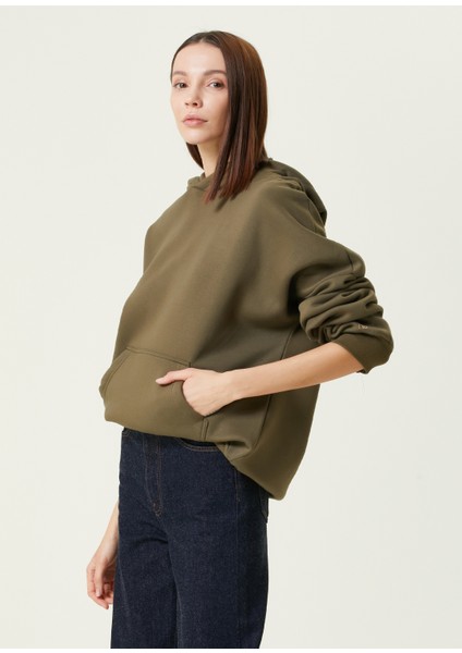 MB Scott Oversize Haki Kadın Hoodie modelleri