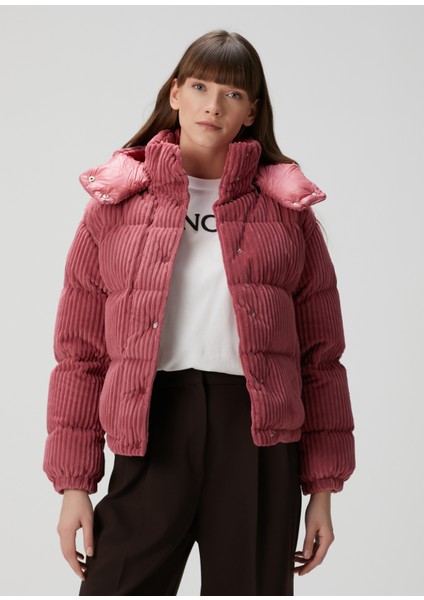 Daos Pembe Kadife Puff Mont