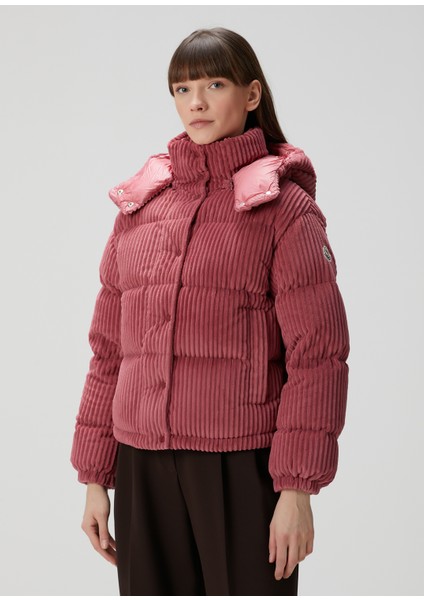 Daos Pembe Kadife Puff Mont modelleri