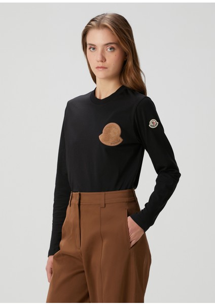 Siyah Uzun Kol T-Shirt modelleri