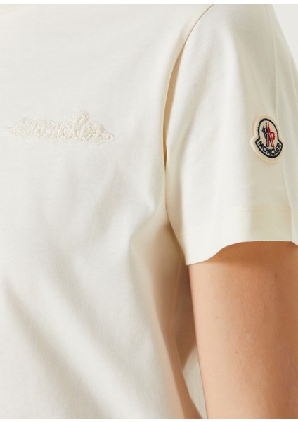 Krem Logolu T-Shirt fırsatları