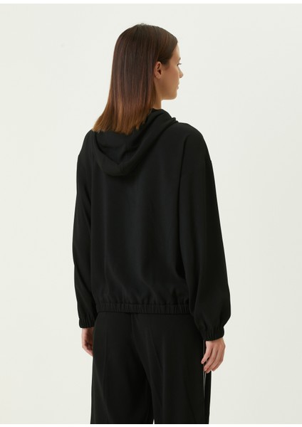 Siyah Kapüşonlu Logolu Sweatshirt indirimleri