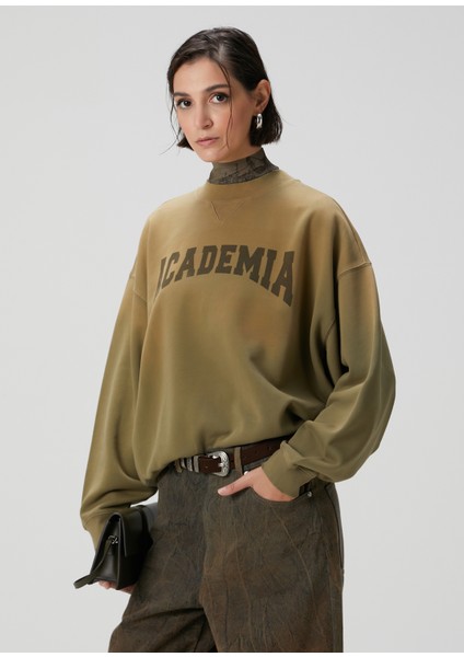 Haki Logolu Sweatshirt