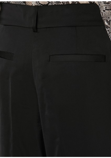 Siyah Wide Leg Saten Pantolon indirimleri