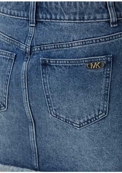 Mavi Mini Denim Etek indirimleri
