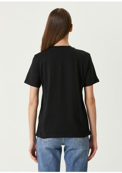 Siyah Logo Baskılı T-Shirt indirimleri