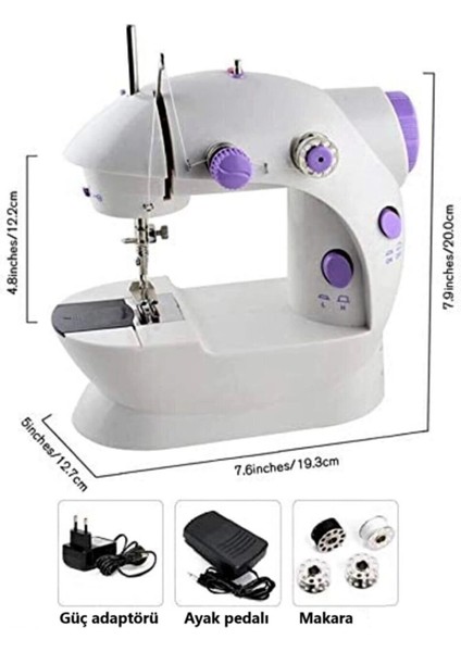 Mini Ev Dikiş Makinesi Pedallı Sewıng Machine ( Lisinya )