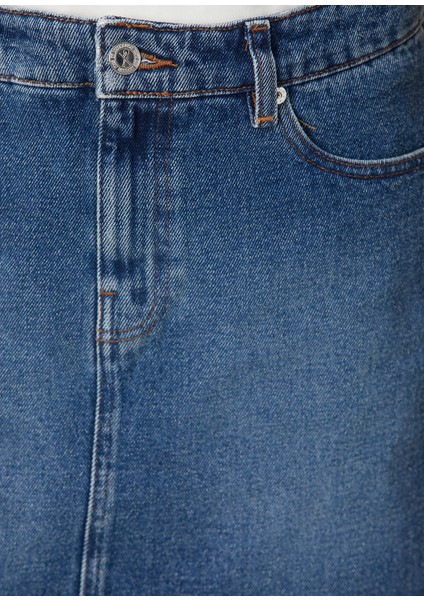 Moss Koyu Mavi Mini Denim Etek indirimleri