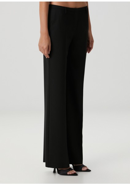 Siyah Fitted Pantolon modelleri