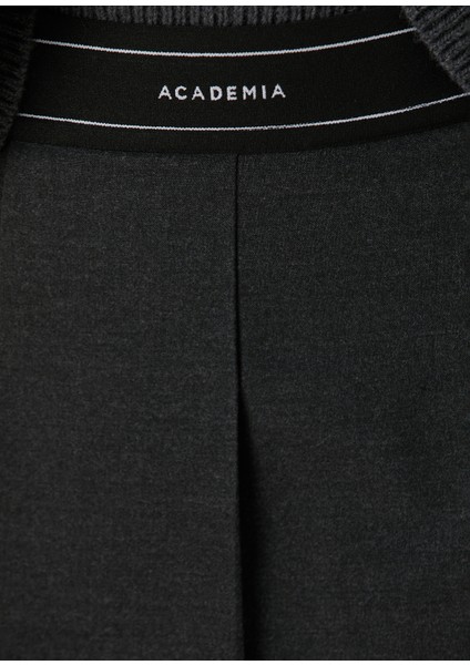 Gri Logo Lastikli Pilili Mini Etek indirimleri