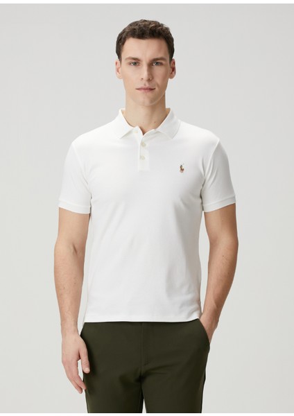 Beyaz Polo Yaka T-Shirt