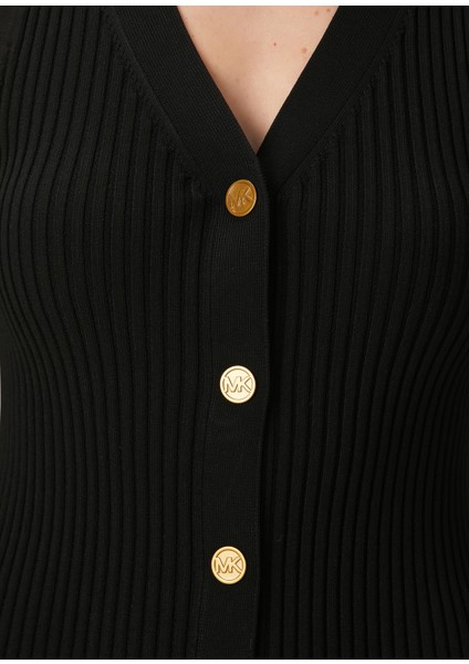 Siyah Ribli Midi Elbise indirimleri