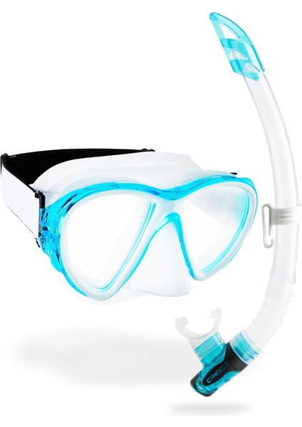 Clear Aquamarine Combo Fiji + Gamma Unisex Dalış Seti