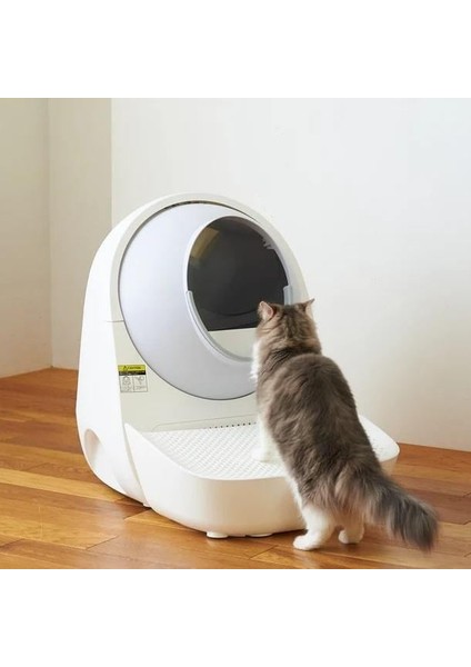 Scooper Beyaz Kedi Tuvaleti Basamağı - Litter Takibi, Ergonomik Erişim ve Geniş Depolama fiyatları