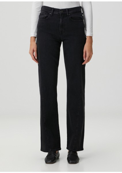 Siyah Wide Leg Jean Pantolon fiyatları