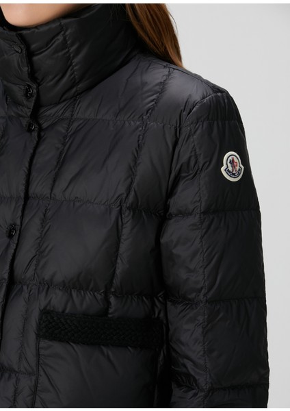 Jarcieu Siyah Crop Puffer Mont