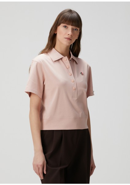 Gren Dynamics Açık Pembe Polo Yaka T-Shirt modelleri