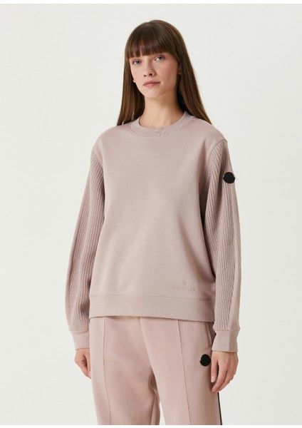 Pembe Garni Detaylı Sweatshirt modelleri