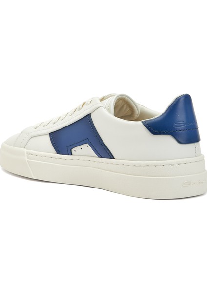 Lacivert Beyaz Erkek Deri Sneaker modelleri