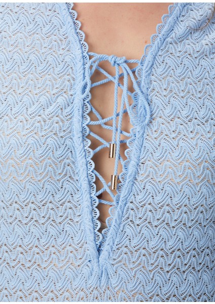 Maddie Mavi Maksi Plaj Elbisesi indirimleri