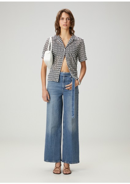 Indigo Flare Jean Pantolon