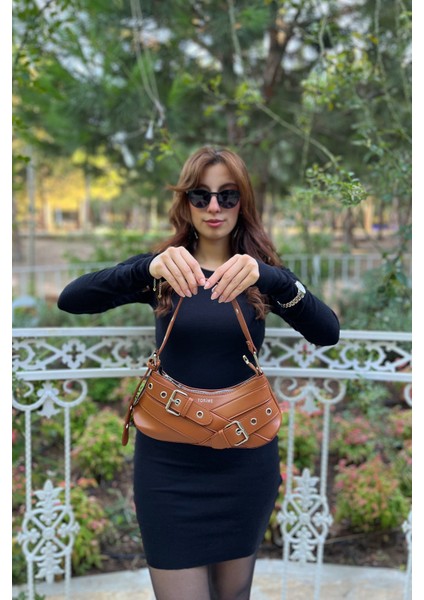 Kemer Detaylı Baget Kadın Fermuarlı Ayarlanabilir Omuz & Kol Çantası fırsatları