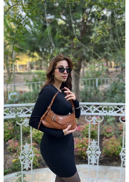 Kemer Detaylı Baget Kadın Fermuarlı Ayarlanabilir Omuz & Kol Çantası indirimleri