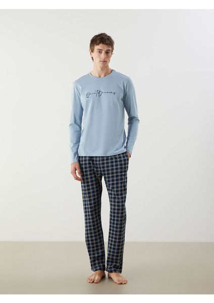 Yeni Sezon Standart Kalıp Erkek Pijama Takımı modelleri