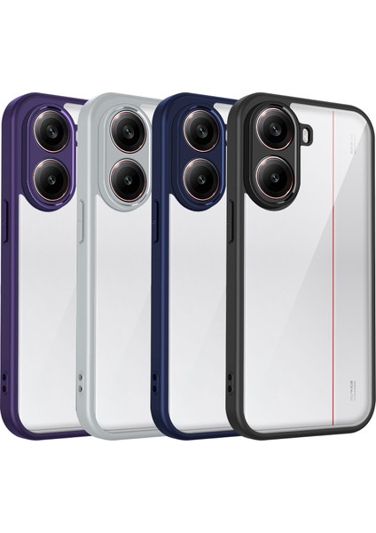 Xiaomi Redmi Turbo 4 Pro/poco F7,için Laimtop Kılıf, Kamera Lens Korumalı Hibrit 2'si 1 Arada Şeffaf Kılıf-Gri (Yurt Dışından) fiyatları