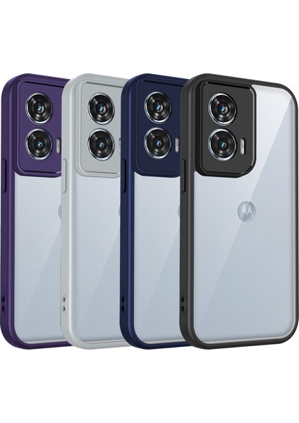 Motorola Moto G85/S50 Neo,için Laimtop Kılıf, Kamera Lens Korumalı Hibrit 2'si 1 Arada Şeffaf Kılıf-Gri (Yurt Dışından) fiyatları