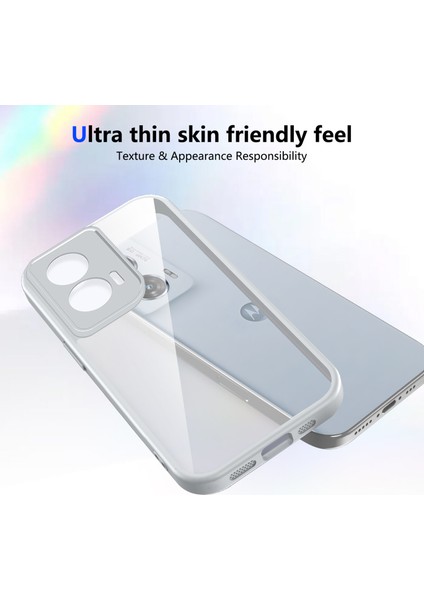 Motorola Moto G85/S50 Neo,için Laimtop Kılıf, Kamera Lens Korumalı Hibrit 2'si 1 Arada Şeffaf Kılıf-Gri (Yurt Dışından) fırsatları