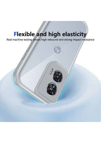 Motorola Moto G85/S50 Neo,için Laimtop Kılıf, Kamera Lens Korumalı Hibrit 2'si 1 Arada Şeffaf Kılıf-Gri (Yurt Dışından) indirimleri