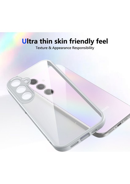 Samsung Galaxy A35,IÇIN Laimtop Kılıf, Kamera Lens Korumalı Hibrit 2'si 1 Arada Şeffaf Kılıf-Gri (Yurt Dışından) fırsatları