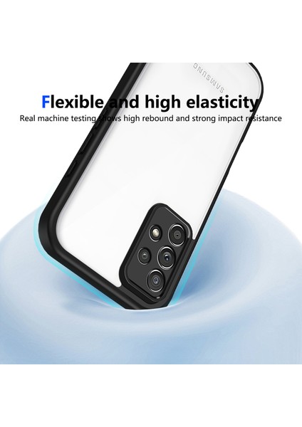 Samsung Galaxy A52/A52 5G/A52S 5g,için Laimtop Kılıf, Kamera Lens Korumalı Hibrit 2'si 1 Arada Şeffaf Kılıf-Siyah (Yurt Dışından) fırsatları